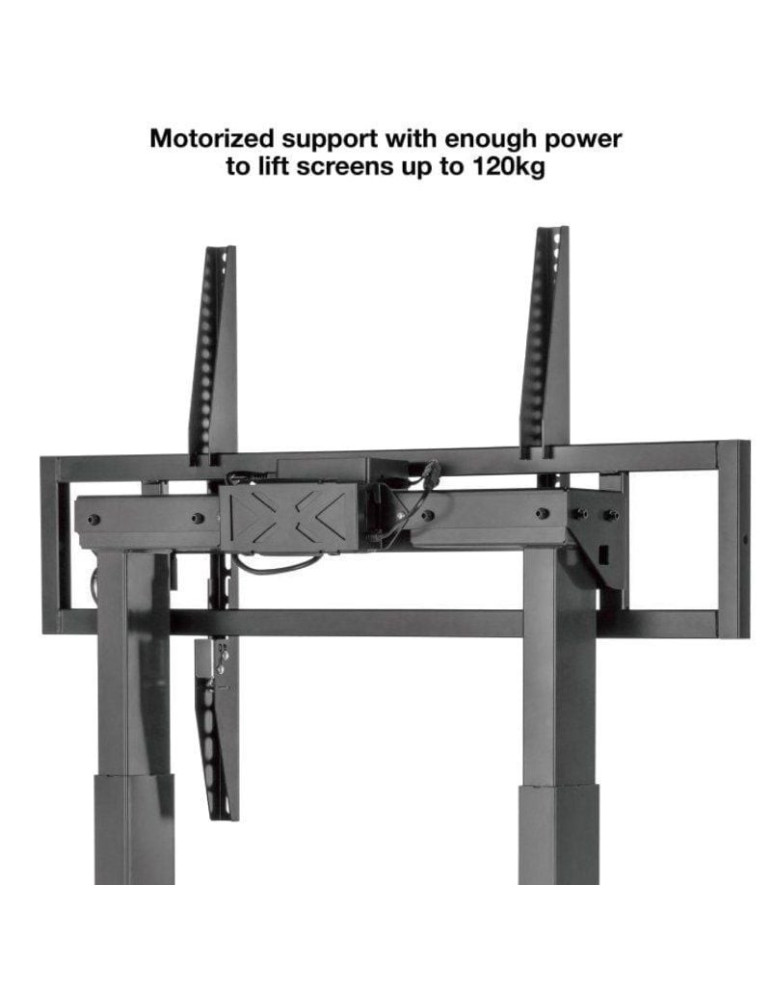 Soporte de Suelo Eléctrico con Ruedas TooQ FSM02-B para TV 55-100"/ hasta 120kg