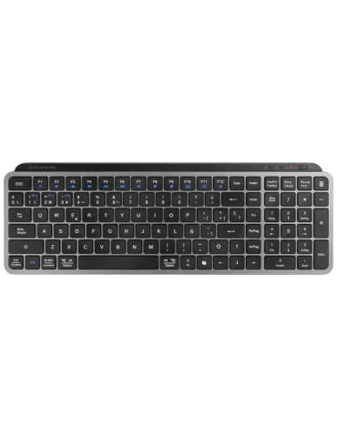 Teclado Compacto Inalámbrico por Bluetooth Mars Gaming MK-SILENKEYS/ Negro