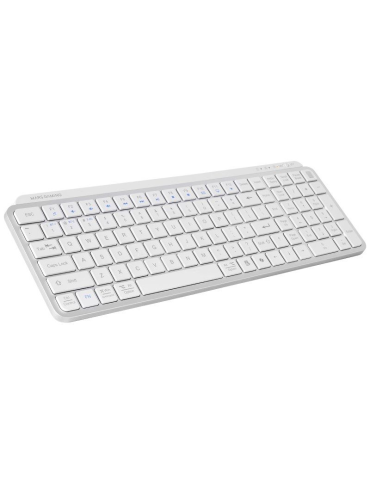 Teclado Compacto Inalámbrico por Bluetooth Mars Gaming MK-SILENKEYS/ Blanco 2