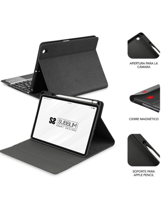 Funda con Teclado Subblim KeyTab Pro BT para Tablet iPad 10.9" 10a Gen/ Negra