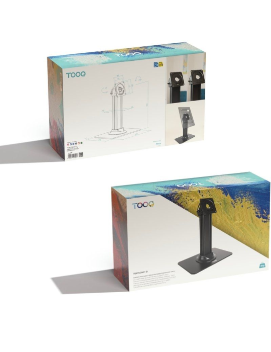 Soporte de Mesa para Marco Antirrobo de Tablet TooQ TQATC2601-B/ Negro