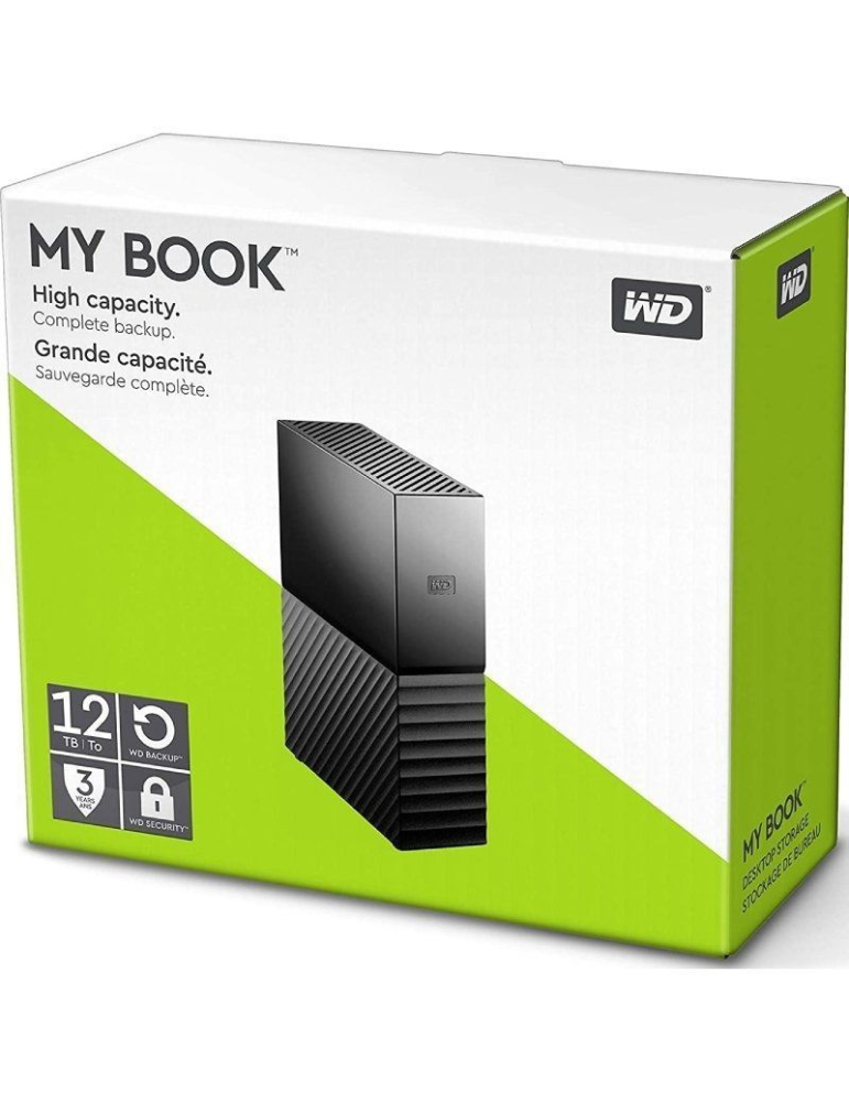 Disco Externo Western Digital My Book 12TB/ 3.5"/ USB 3.0
