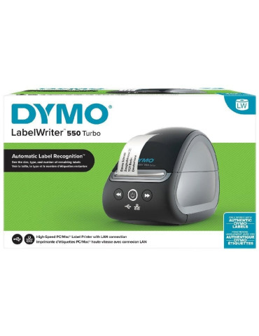 Impresora de Etiquetas Dymo LabelWriter 550 Turbo/ Térmica/ USB/ Negra 2