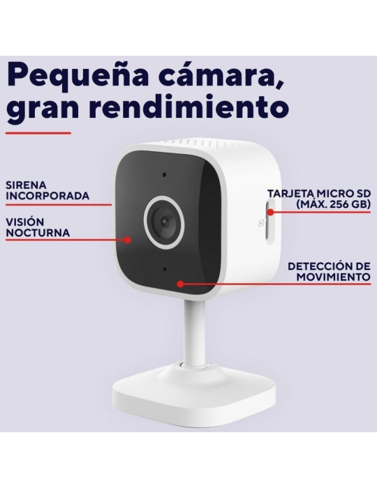 Cámara de Videovigilancia Trust IPCAM-2900/ 93.6 / Visión Nocturna/ Control desde APP