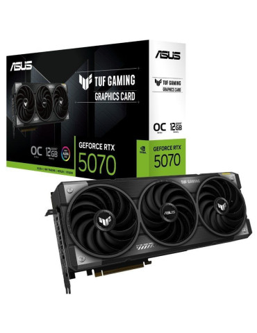 Tarjeta Gráfica Asus TUF Gaming GeForce RTX 5070 OC Edition/ 12GB GDDR7