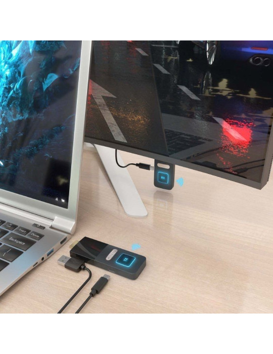 Adaptador/Transmisor de vídeo inalámbrico HDMI Aisens ASWL-H2K30M001-BK