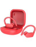 Auriculares Deportivos Bluetooth Daewoo DW2025 con estuche de carga/ Autonomía 5h/ Rojos