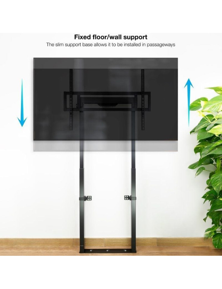 Soporte de Pared Fijo/ Suelo TooQ HIPERIÓN FS2280M-B para TV de 55-100"/ hasta 120kg
