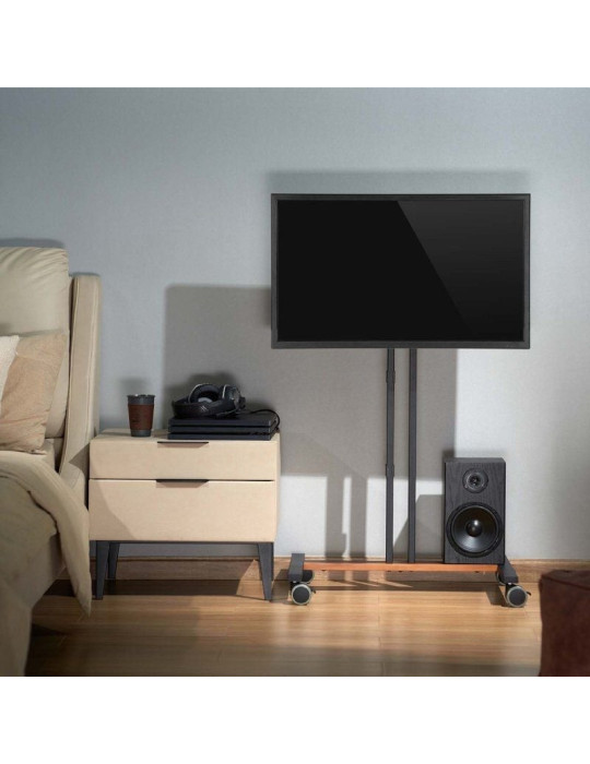 Soporte de Suelo Inclinable con Ruedas Aisens FT55TE-213 para TV de 32-55"/ hasta 35kg
