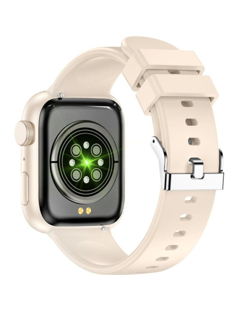 Smartwatch Forever IGo Watch 3 JW-500/ Notificaciones/ Frecuencia Cardíaca/ Marfil