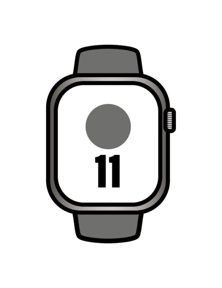 Apple Watch Series 11/ GPS/ Cellular/ 46mm/ Titanio Natural/ Correa Deportiva Gris Piedra M/L