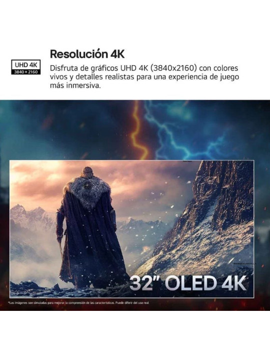 Monitor Gaming Ultrapanorámico LG UltraGear 32GX850A-B 32"/ 4K/ 0.03ms/ 330Hz/ OLED/ Regulable en Altura/ Negro