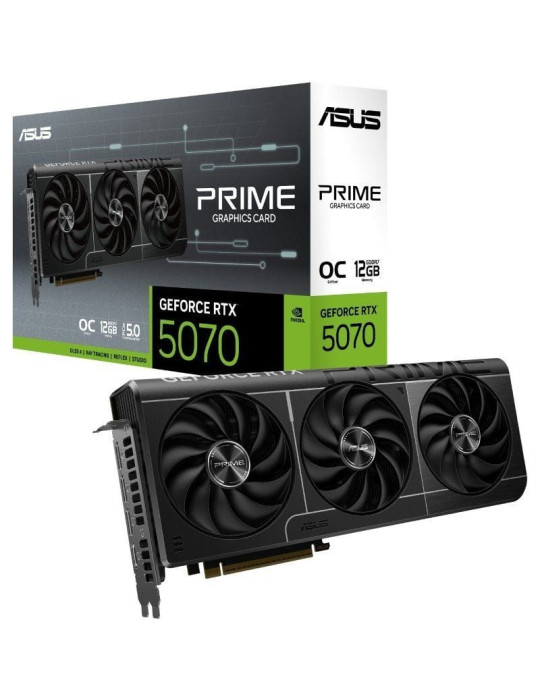 Tarjeta Gráfica Asus Prime GeForce RTX 5070 OC Edition/ 12GB GDDR7