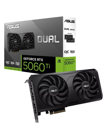 Tarjeta Gráfica Asus Dual GeForce RTX 5060 Ti EVO OC/ 16GB GDDR7