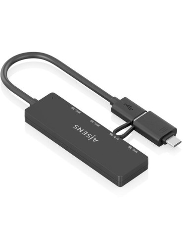 Hub USB Tipo-C + USB 3.1 Aisens A109-0987/ 4xUSB 2