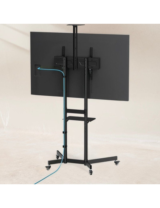 Soporte de Suelo Inclinable con Ruedas TooQ NEFERTITI FS1151M-B para TV de 37-70"/ hasta 70kg