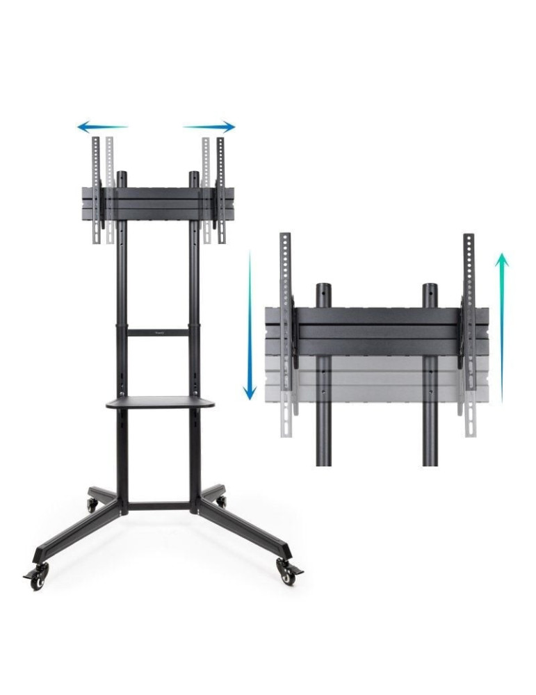 Soporte de Suelo Inclinable con Ruedas TooQ FS1170M-B para TV de 37-70"/ hasta 50kg