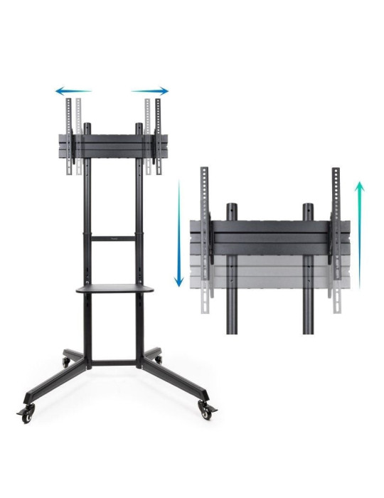 Soporte de Suelo Inclinable con Ruedas TooQ FS1170M-B para TV de 37-70"/ hasta 50kg