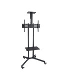 Soporte de Suelo Inclinable/ Ajustable TooQ FS1470M-B para TV de 37-70"/ hasta 50kg