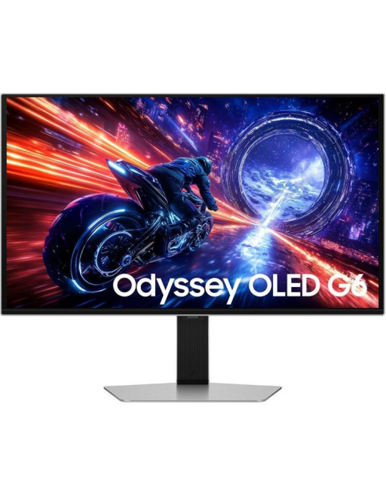 Monitor Gaming Samsung Odyssey OLED G6 G60SF S27FG602SU 27"/ QHD/ 0.03ms/ 500Hz/ QD-OLED/ Regulable en altura/ Plata
