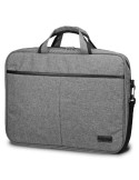 Maletín Subblim Elite Laptop Bag para Portátiles hasta 15.6"/ Cinta para Trolley/ Gris