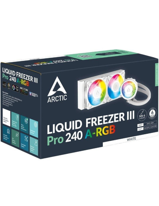 Sistema de Refrigeración Líquida Arctic Liquid Freezer III Pro 240 A-RGB/ Blanco