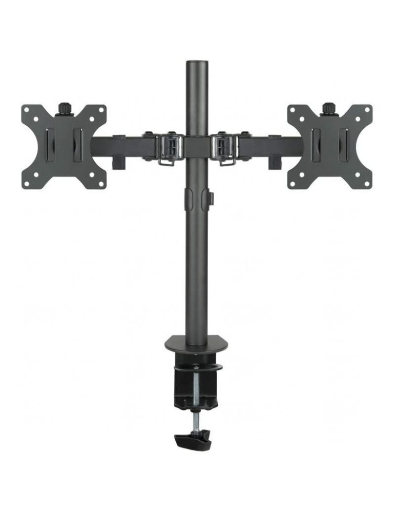 Soporte de Mesa para 2 Monitores TooQ DB1232TN-B/ Giratorio/ Inclinable/ hasta 8kg