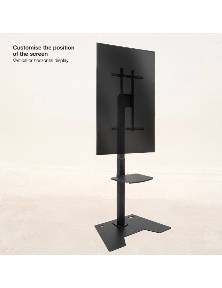 Soporte de Suelo Rotatorio/Ajustable TooQ FS2284M-B para TV de 37-70"/ hasta 70kg