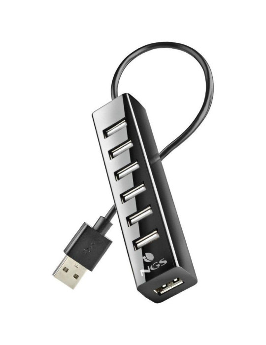 Hub USB 2.0 con Alimentación Externa NGS IHUB7 Tiny/ 7xUSB