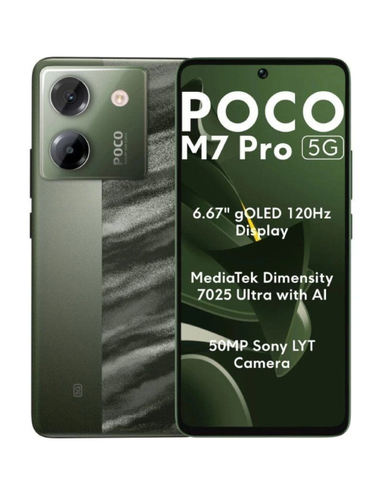 Smartphone Xiaomi POCO M7 Pro 8GB/ 256GB/ 6.67"/ 5G/ Verde