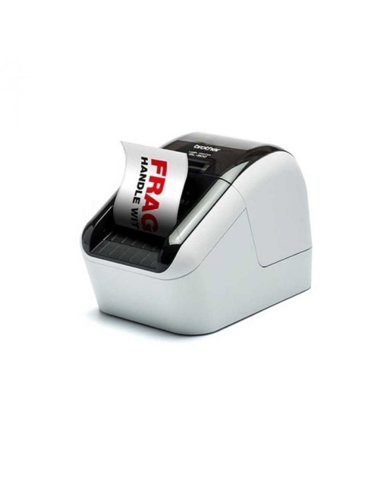 Impresora de Etiquetas Brother QL-800/ Térmica/ Ancho etiqueta 62mm/ USB/ Blanca y Negra
