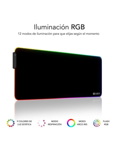 Alfombrilla Subblim MP-02RGB01 LED RGB XL/ 800 x 300 x 4 mm 2