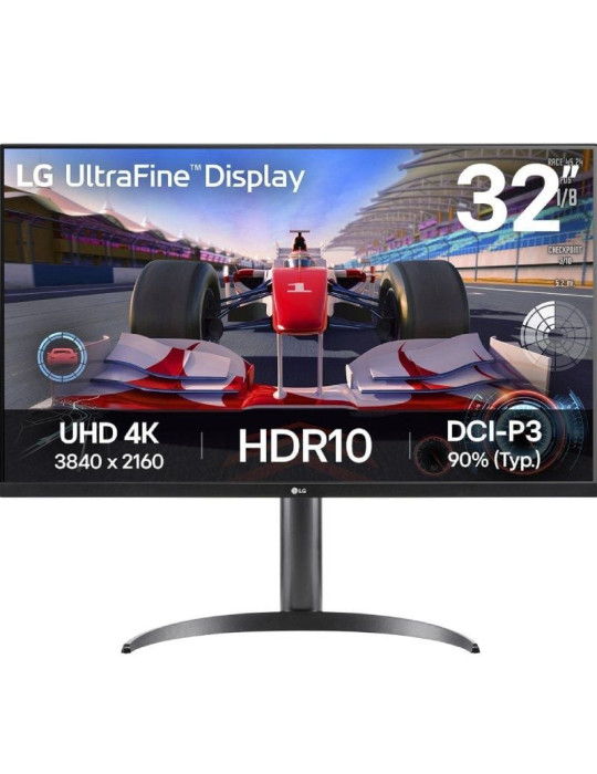 Monitor Profesional LG UltraFine 32UR550K-B 31.5"/ 4K/ Multimedia/ Regulable en altura/ Negro