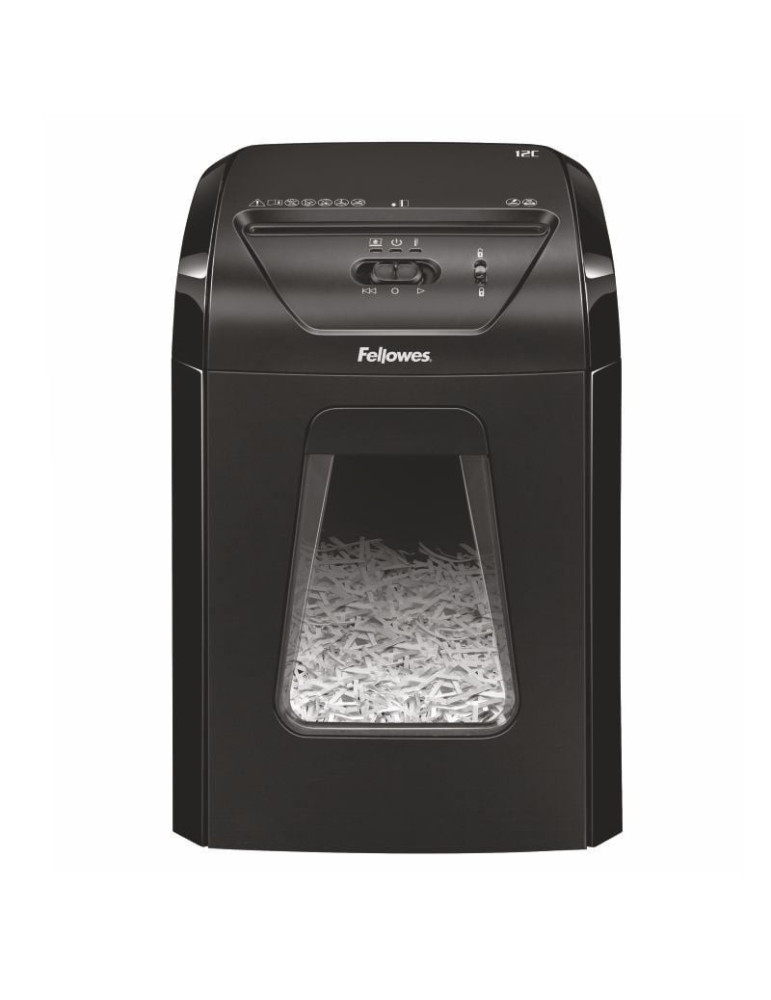 Destructora Fellowes 12C/ Corte en Partículas de 4 x 40mm/ Negra