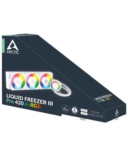 Sistema de Refrigeración Líquida Arctic Liquid Freezer III Pro 420 A-RGB/ Blanco