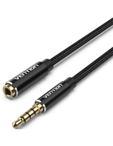 Cable Estéreo Vention BHCBL/ Jack 3.5 Macho - Jack 3.5 Hembra/ 10m/ Negro