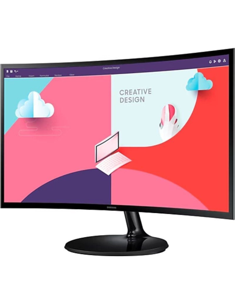 Monitor Profesional Curvo Samsung Essential Monitor S36C S27C364EAU/ 27"/ Full HD/ Negro