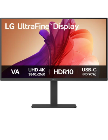 Monitor Profesional LG UltraFine 32U720A-B 31.5"/ 4K/ Multimedia/ Regulable en altura/ Negro