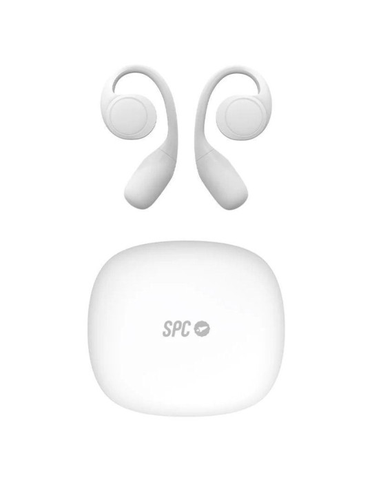 Auriculares Deportivos Bluetooth SPC Ether 2 Sense con estuche de carga/ Autonomía 8h/ Blancos