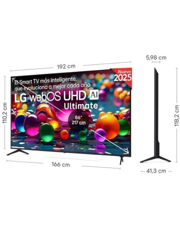 Televisor LG UHD 86UA74006LB 86"/ Ultra HD 4K/ Smart TV/ WiFi 2