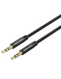 Cable Estéreo Vention BAGBF/ Jack 3.5 Macho - Jack 3.5 Macho/ 1m/ Negro