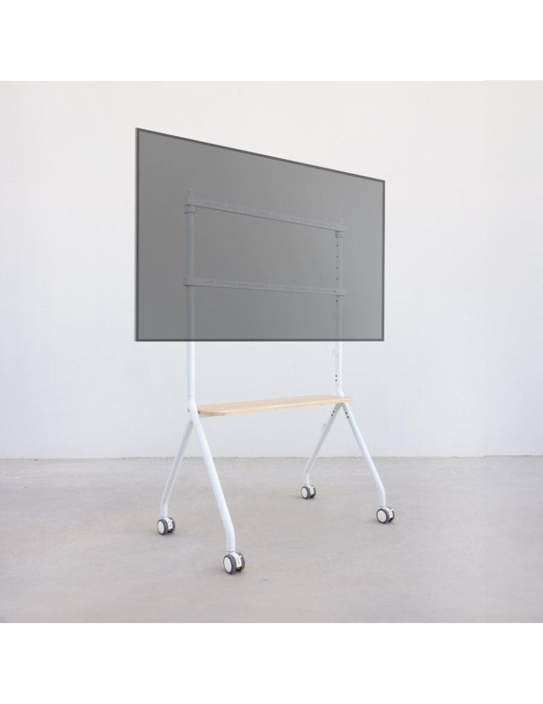 Soporte de Suelo con Ruedas TooQ iLOVE FS20207M-W para TV de 49-80"/ hasta 50kg