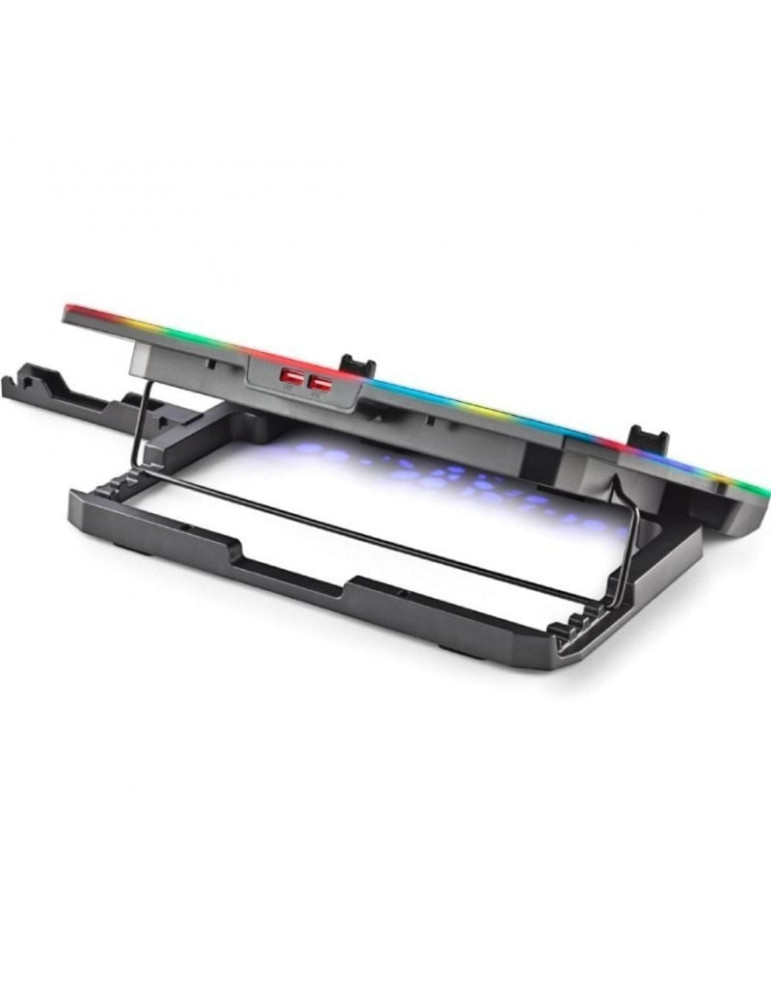 Soporte Refrigerante NGS Hero Stand para Portátiles hasta 15.6"/ Iluminación LED