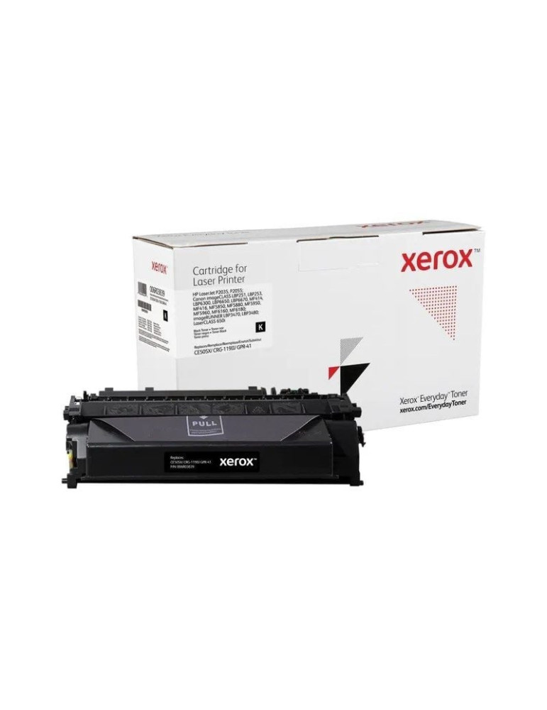 Tóner compatible Xerox 006R03839 compatible con HP CE505X/ CRG-119II/ GPR-41/ 6500 páginas/ Negro