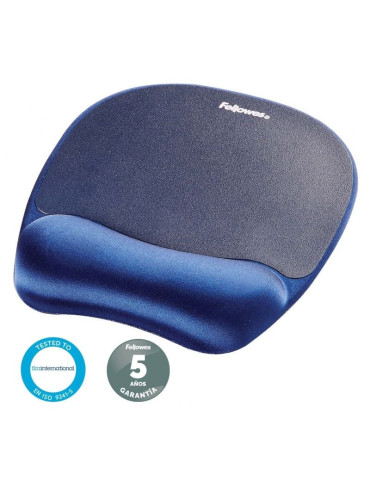 Alfombrilla Ergonómica Fellowes 9172801/ 20 x 196 x 230mm/ Azul