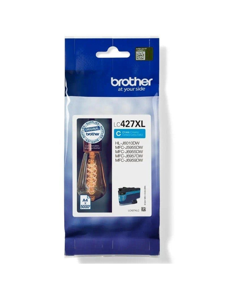 Cartucho de Tinta Original Brother LC-427 XL Alta Capacidad/ Cian