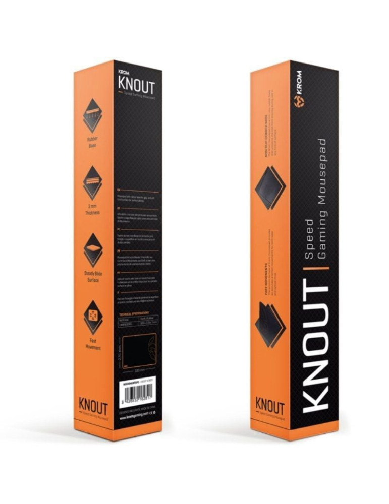 Alfombrilla Krom Knout Speed/ 320 x 270 x 3 mm