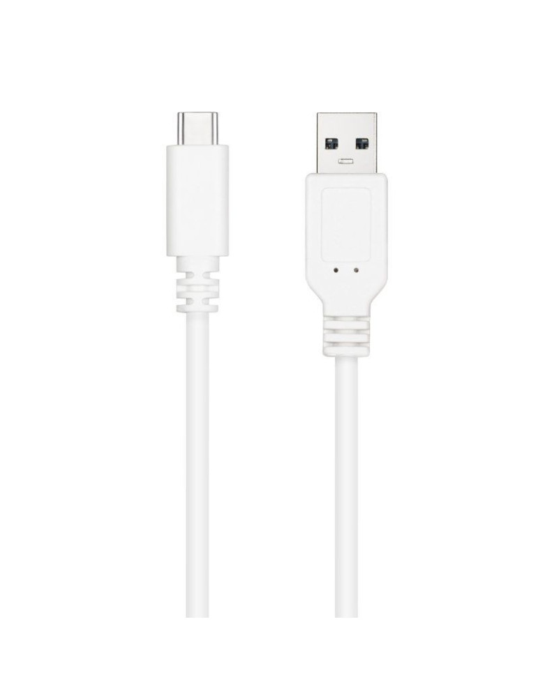 Cable USB 2.0 Nanocable 10.01.2103-W/ USB Tipo-C Macho - USB Macho/ 480Mbps/ 3m/ Blanco