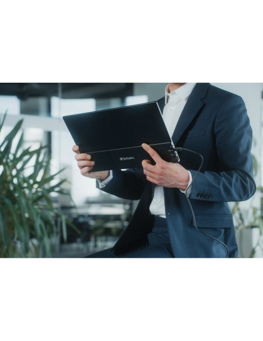 Monitor Portátil Táctil Verbatim PMT-17-4K 17.3"/ 4K/ Multimedia/ Negro