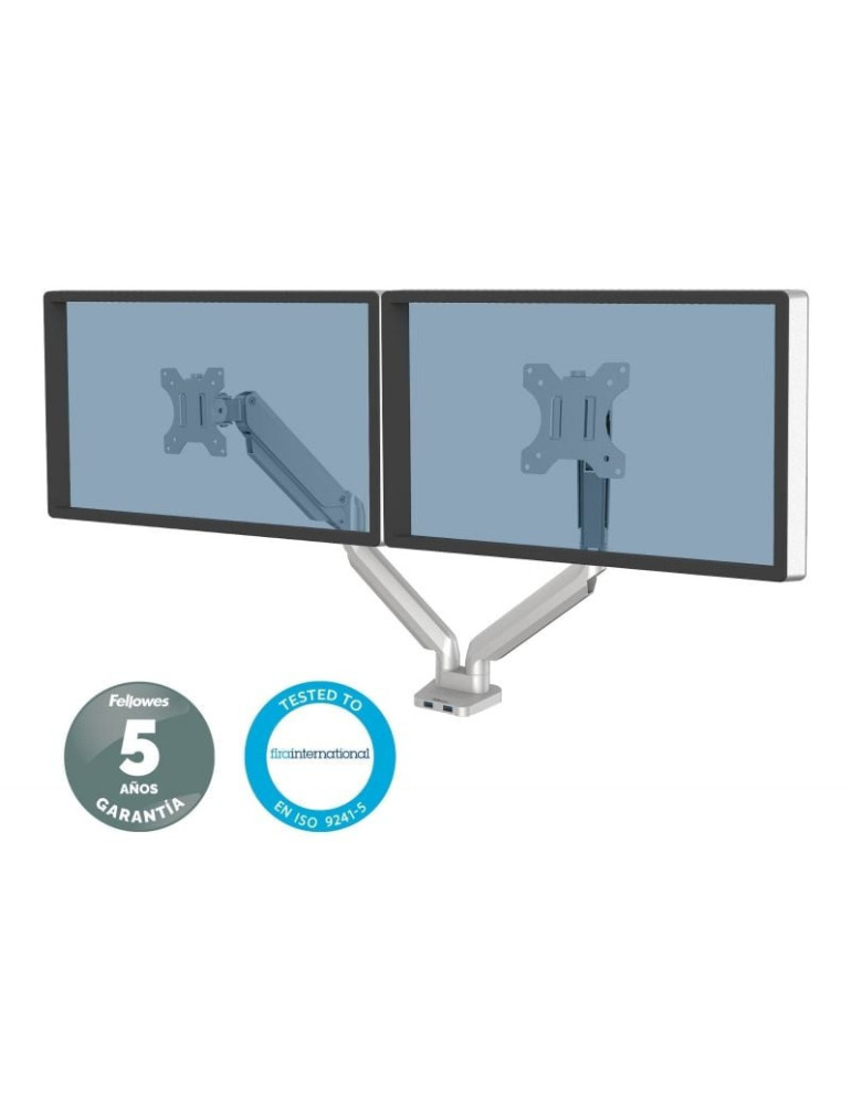 Soporte de Mesa para 2 Monitores Fellowes 8056501/ Giratorio/ Inclinable/ hasta 8kg